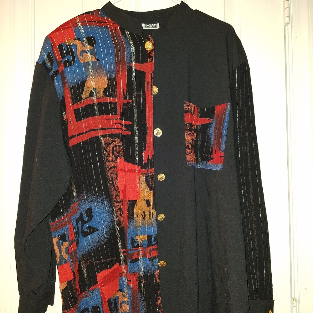 CM Shapes Multicolor 2X 2-Piece Set Skirt Blouse